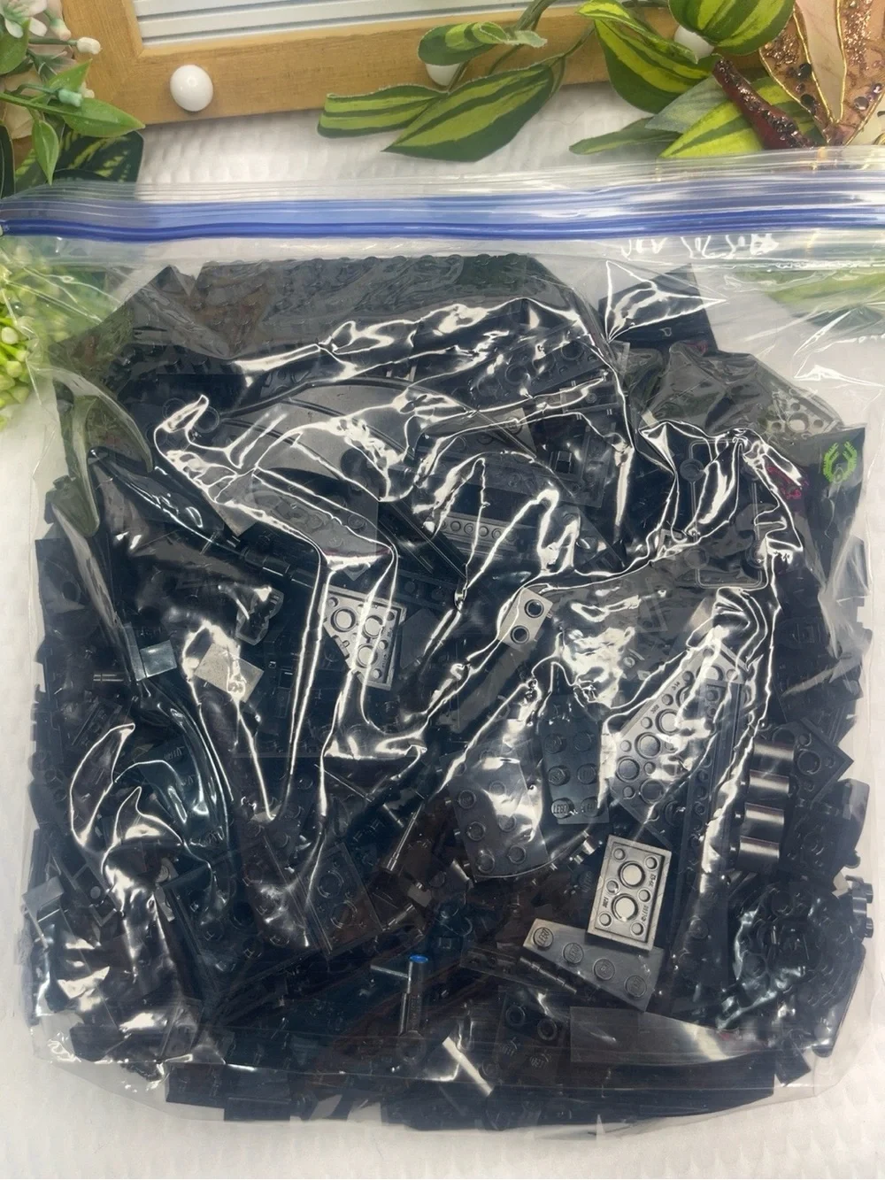 LEGO Black Parts Lot 1.5 lbs Mixed Bulk Bricks